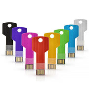 Fashion Customized Creative Metal Key USB Pendrive 128GB Promotional Gift for Company Exhibition Logo Printing Usb Flash Drive