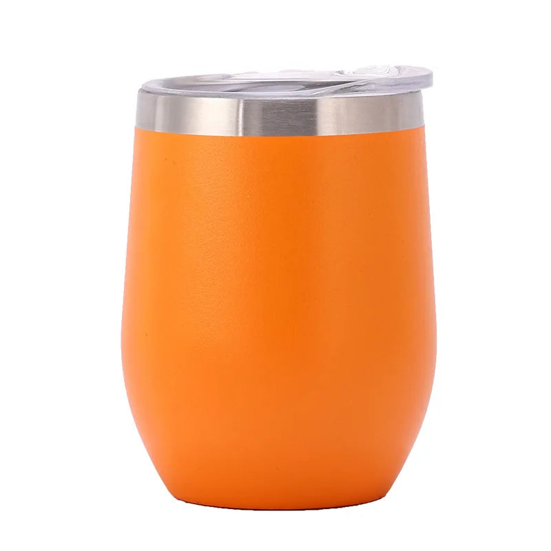 Swig 12oz Vacuum Stainless Steel Insulated Tumbler U-Shaped Egg Design Big Belly Red Wine Water BPA Free Great Business Gifts