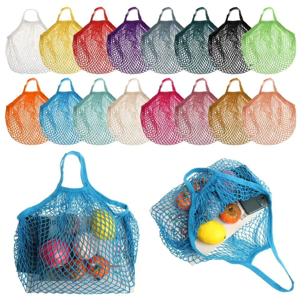 Promotional Cotton Mesh Bag Drawstring Shopping Mesh Bag