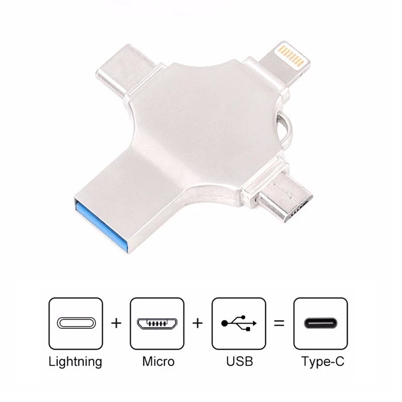 High Speed OTG 4 in 1 Usb Flash Drive