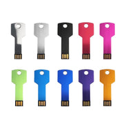 Fashion Customized Creative Metal Key USB Pendrive 128GB Promotional Gift for Company Exhibition Logo Printing Usb Flash Drive