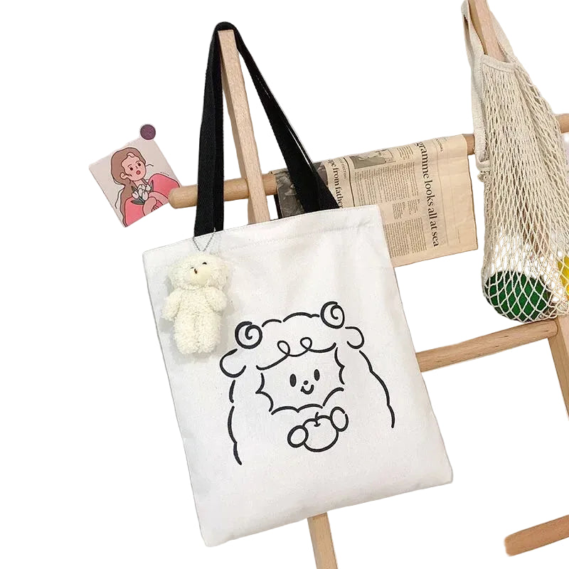 Personalized Customize Sac Cotton Shopping Bag Custom Logo Embroidered Plain Canvas Custom Tote Bag with Printed Logo