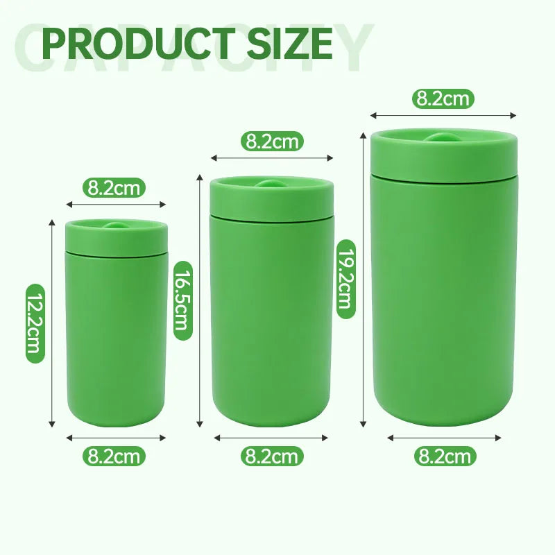 Custom Logo 12/16/20oz Stainless Steel Thermo Mug Coffee Cup Slide Open Leakproof Lid