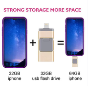 Custom Logo Mini Mobile Phone 4 in 1 OTG USB Flash Memory