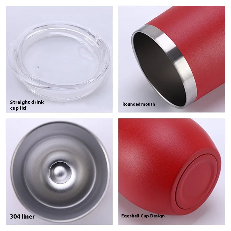 Swig 12oz Vacuum Stainless Steel Insulated Tumbler U-Shaped Egg Design Big Belly Red Wine Water BPA Free Great Business Gifts