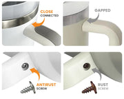 Custom Adventure H2.0 40 oz Coffee Thermal Cup Stainless Steel Black Insulated Travel Mug 40Oz Tumbler With Handle and Straw