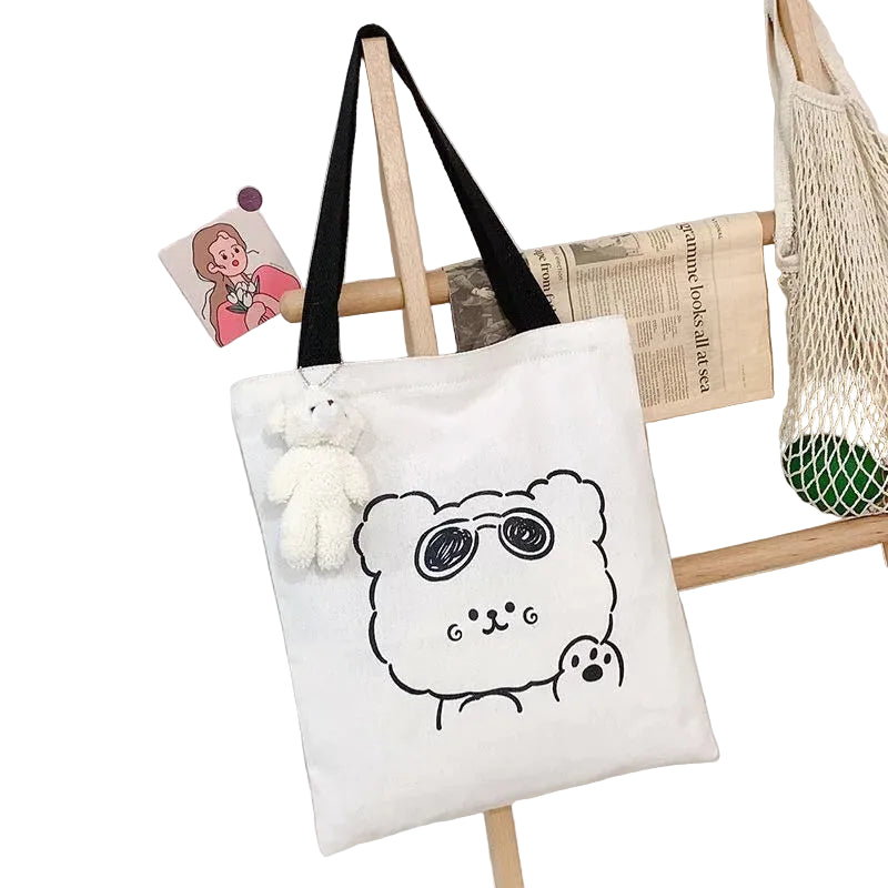 Personalized Customize Sac Cotton Shopping Bag Custom Logo Embroidered Plain Canvas Custom Tote Bag with Printed Logo