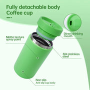 Custom Logo 12/16/20oz Stainless Steel Thermo Mug Coffee Cup Slide Open Leakproof Lid