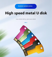 Fashion Customized Creative Metal Key USB Pendrive 128GB Promotional Gift for Company Exhibition Logo Printing Usb Flash Drive