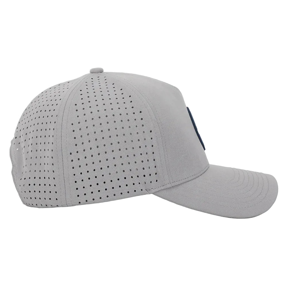 Custom Logo 5 Panel Laser Cut Hole Perforated Gorras,Mens Water Resistant Proof Baseball Cap Sports Performance Hat