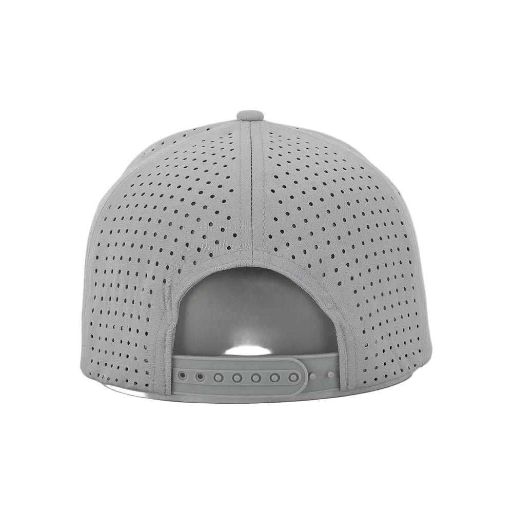 Custom Logo 5 Panel Laser Cut Hole Perforated Gorras,Mens Water Resistant Proof Baseball Cap Sports Performance Hat