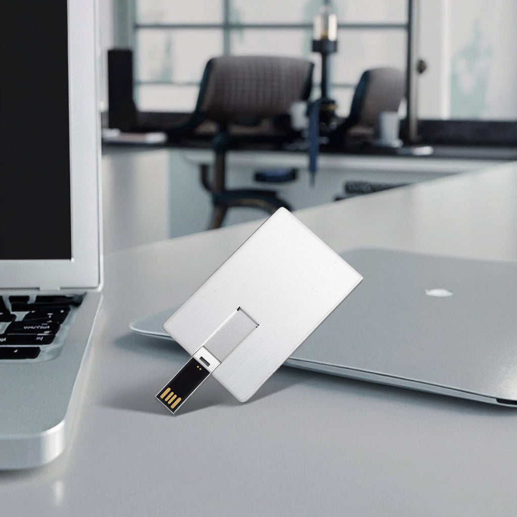 Custom Logo Metal Card USB Flash Drive