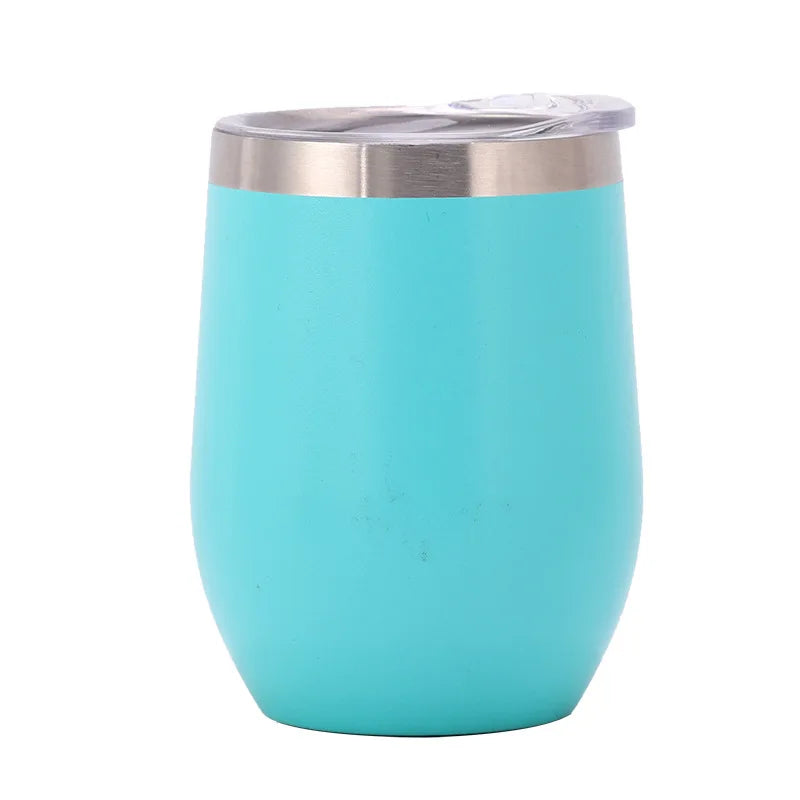 Swig 12oz Vacuum Stainless Steel Insulated Tumbler U-Shaped Egg Design Big Belly Red Wine Water BPA Free Great Business Gifts
