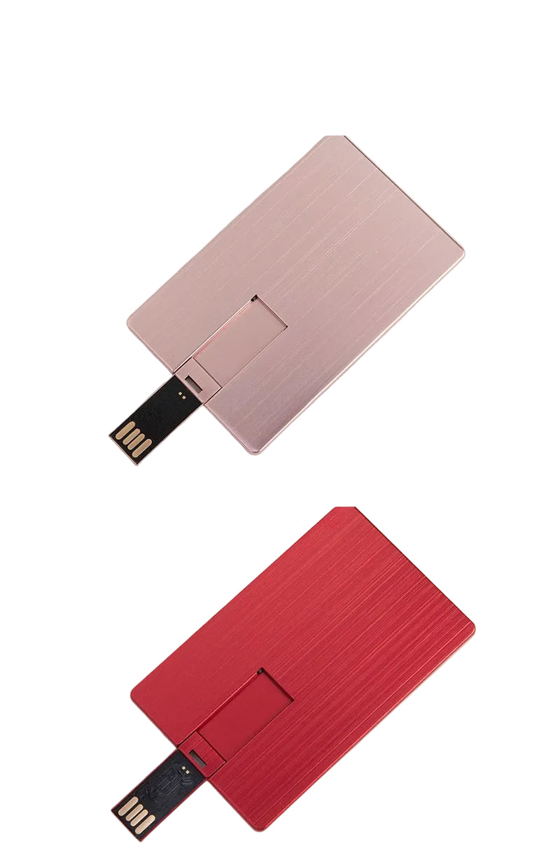 Custom Logo Metal Card USB Flash Drive