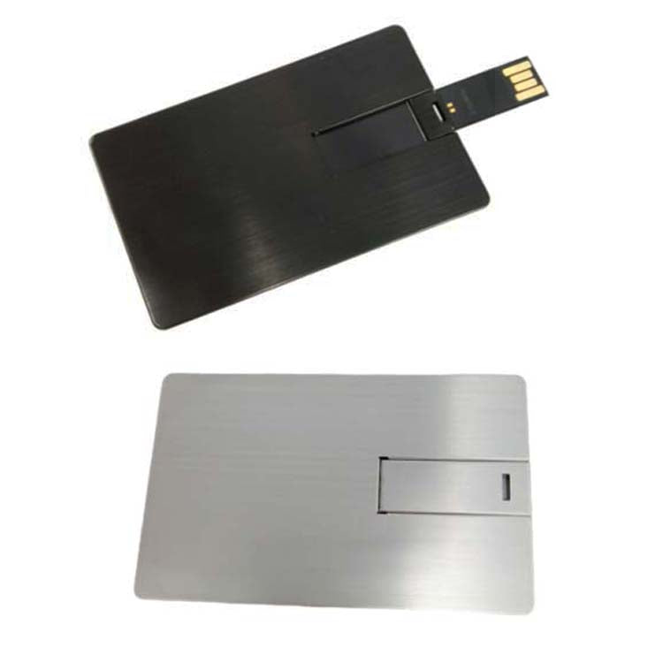 Custom Metal Card USB Flash Drive with Customer's logo full printing