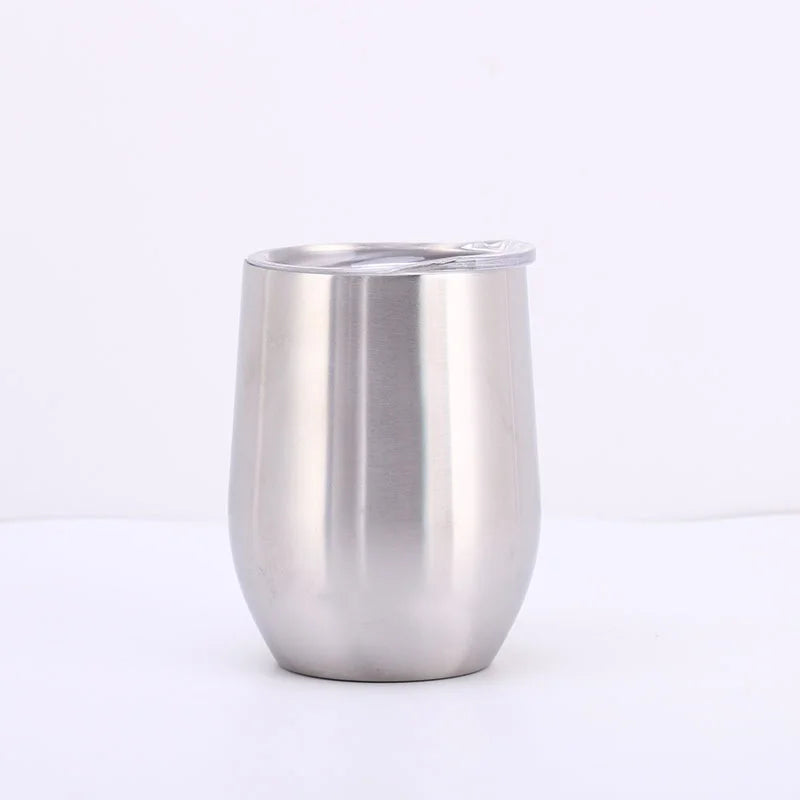 Swig 12oz Vacuum Stainless Steel Insulated Tumbler U-Shaped Egg Design Big Belly Red Wine Water BPA Free Great Business Gifts
