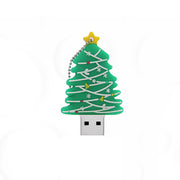 Customized PVC Santa Claus Christmas Tree USB Flash Drive
