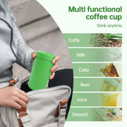 Custom Logo 12/16/20oz Stainless Steel Thermo Mug Coffee Cup Slide Open Leakproof Lid