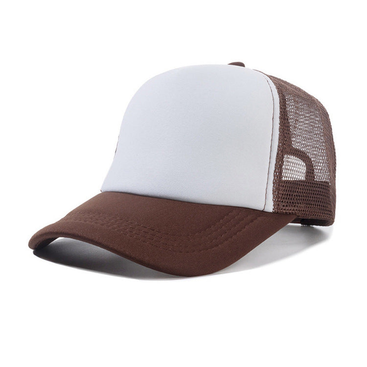 Wholesale Customized Logo Cheap Foam Sport 5 panels Baseball Caps Unisex Mesh Trucker Hat
