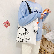 Personalized Customize Sac Cotton Shopping Bag Custom Logo Embroidered Plain Canvas Custom Tote Bag with Printed Logo