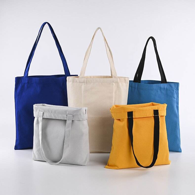 Promotion Custom Natural Durable Cotton Canvas Shopping Tote Bag with logo