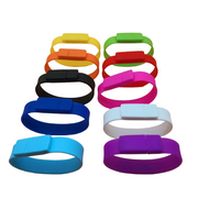 Customized logo Silicon Bracelet USB Flas Drive