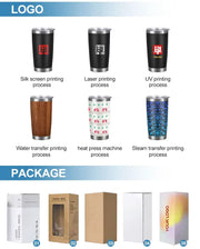 Custom logo 20oz 30oz Double Wall Insulated Powder Coated Tumbler Vacuum Cup Thermal Stainless Steel Coffee Travel Mug with Lid