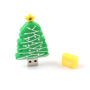 Customized PVC Santa Claus Christmas Tree USB Flash Drive