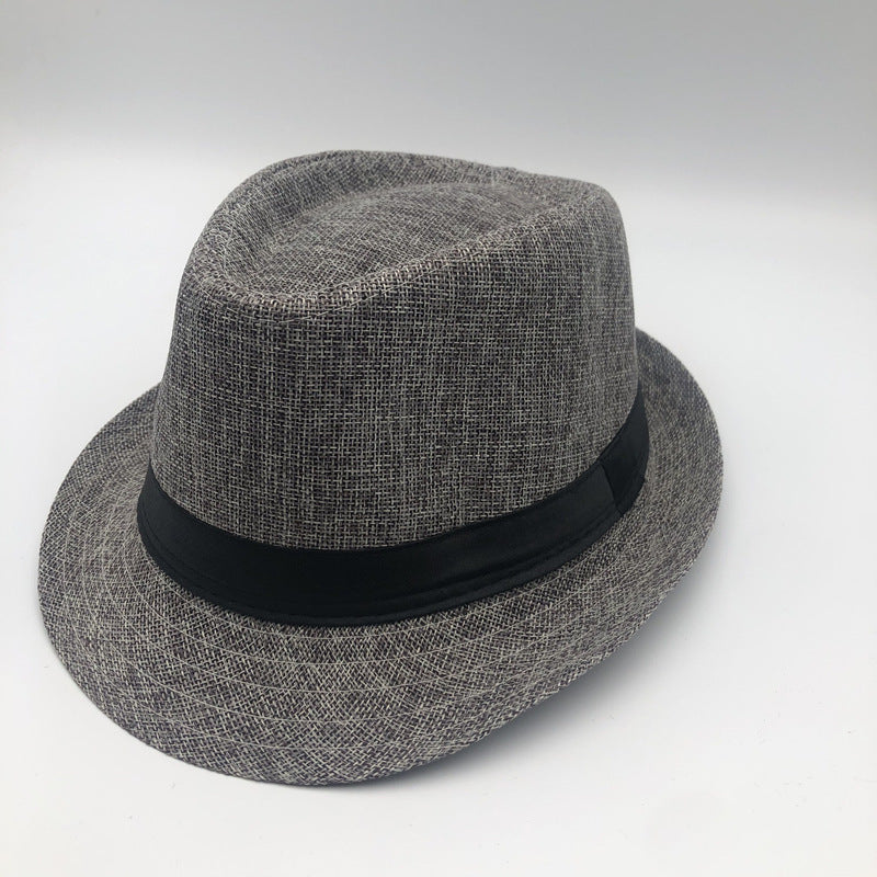 Mens Fedora Hat Classic Short Brim Hats Summer Beach Panama Hat for Men and Women