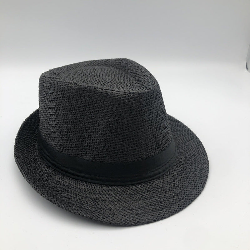 Mens Fedora Hat Classic Short Brim Hats Summer Beach Panama Hat for Men and Women