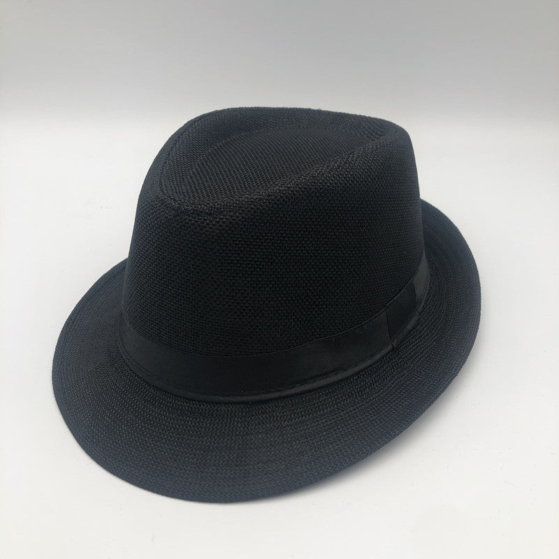 Mens Fedora Hat Classic Short Brim Hats Summer Beach Panama Hat for Men and Women