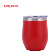 Swig 12oz Vacuum Stainless Steel Insulated Tumbler U-Shaped Egg Design Big Belly Red Wine Water BPA Free Great Business Gifts