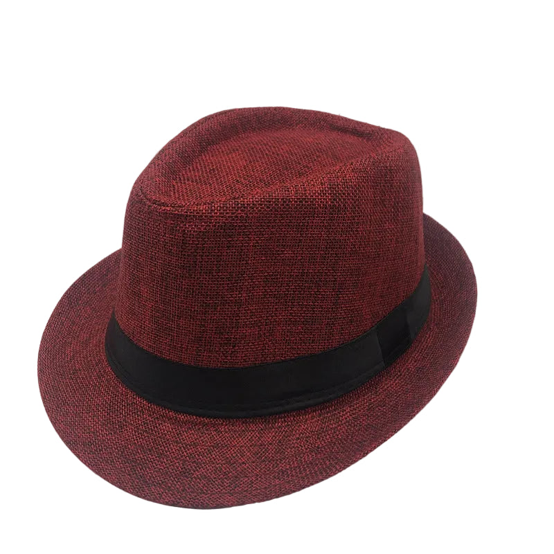Mens Fedora Hat Classic Short Brim Hats Summer Beach Panama Hat for Men and Women