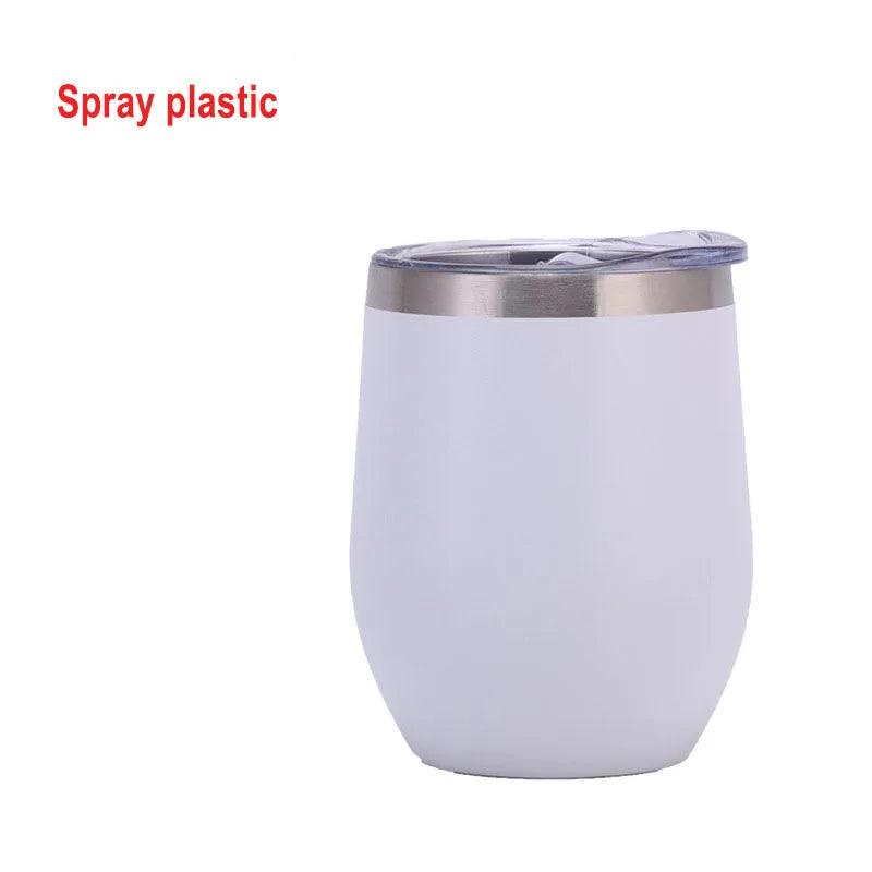Swig 12oz Vacuum Stainless Steel Insulated Tumbler U-Shaped Egg Design Big Belly Red Wine Water BPA Free Great Business Gifts