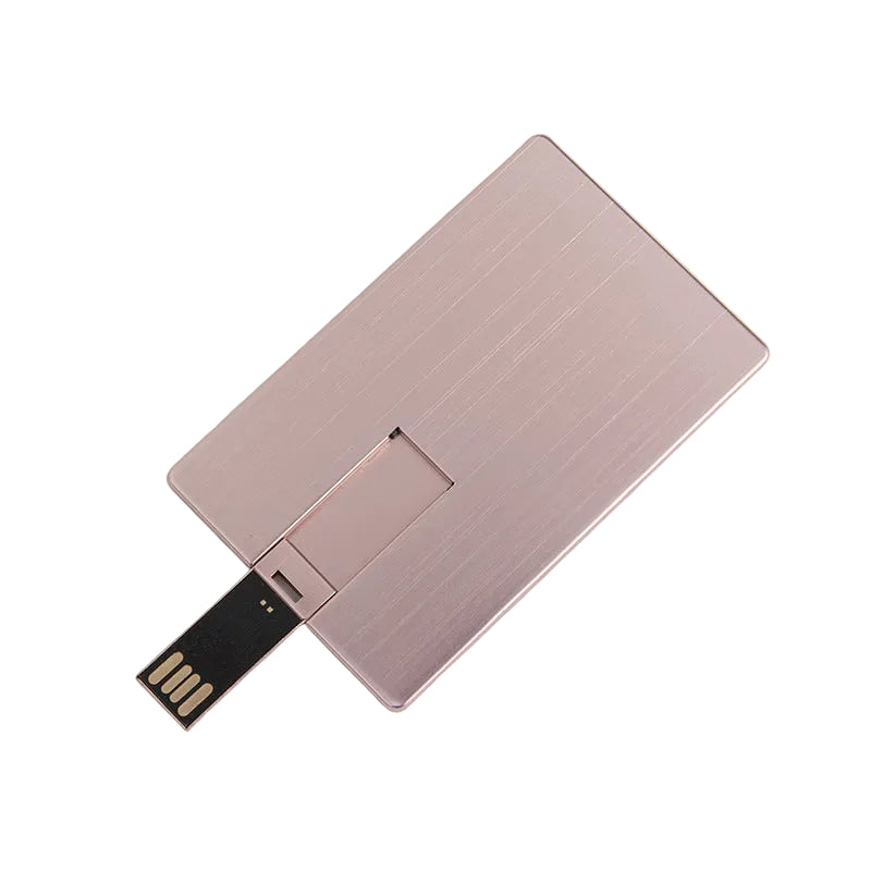 Custom Logo Metal Card USB Flash Drive