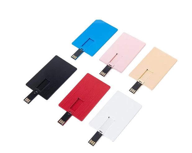 Custom Logo Metal Card USB Flash Drive